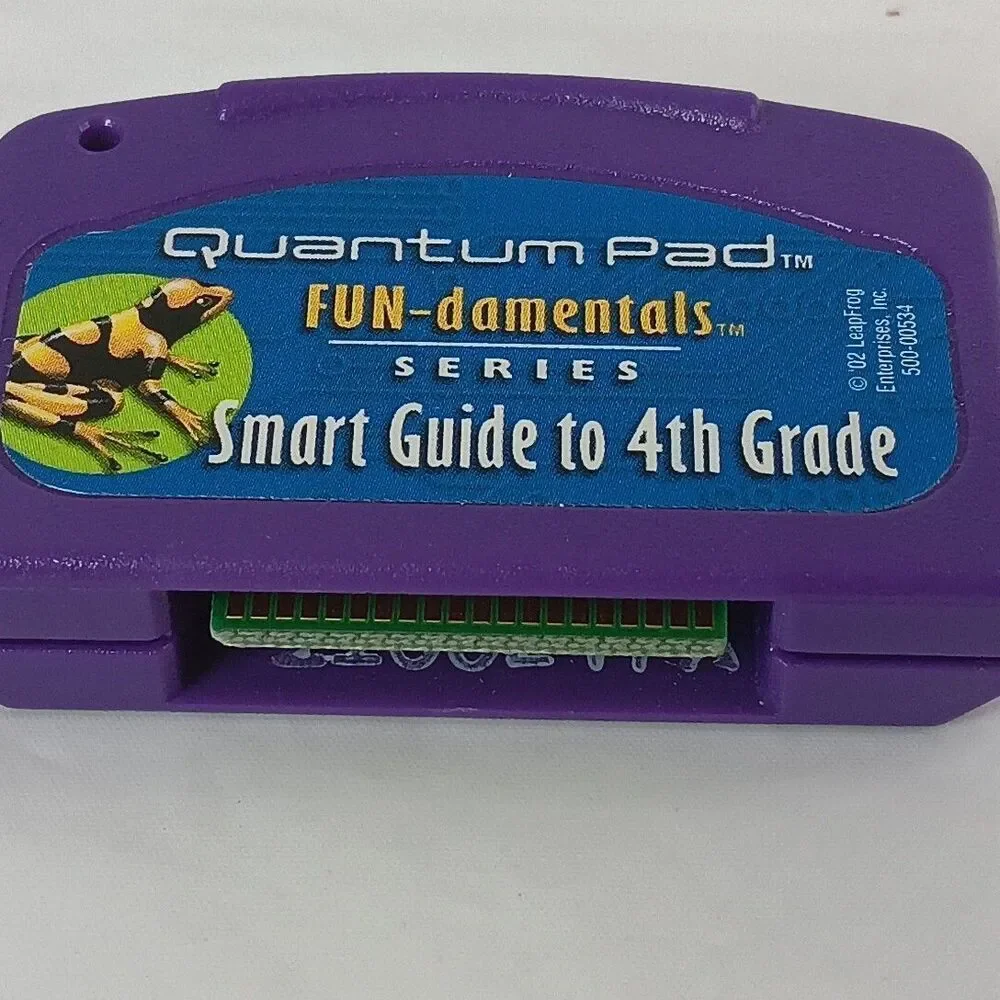 Lot of 6 LeapFrog QUANTUM PAD Game Cartridges Only Untested Vintage Learning Toy